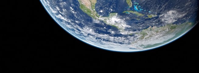 a picture of half earth