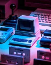 Retro PCs illustration